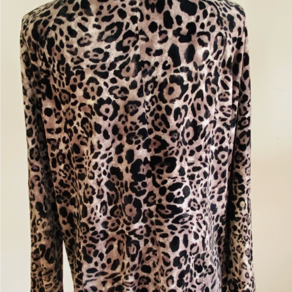 Jones NY Sport Women's Animal Print (Leopard) 100% Cotton Zip Jacket Size Medium - Picture 11 of 16